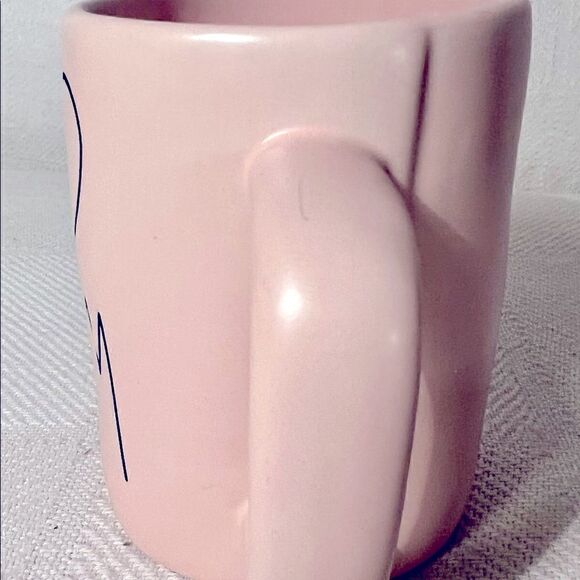 Rae Dunn Mug PINK I LOVE (heart) MOM Ceramic Cup Dishwasher Safe Magenta. - Picture 7 of 9